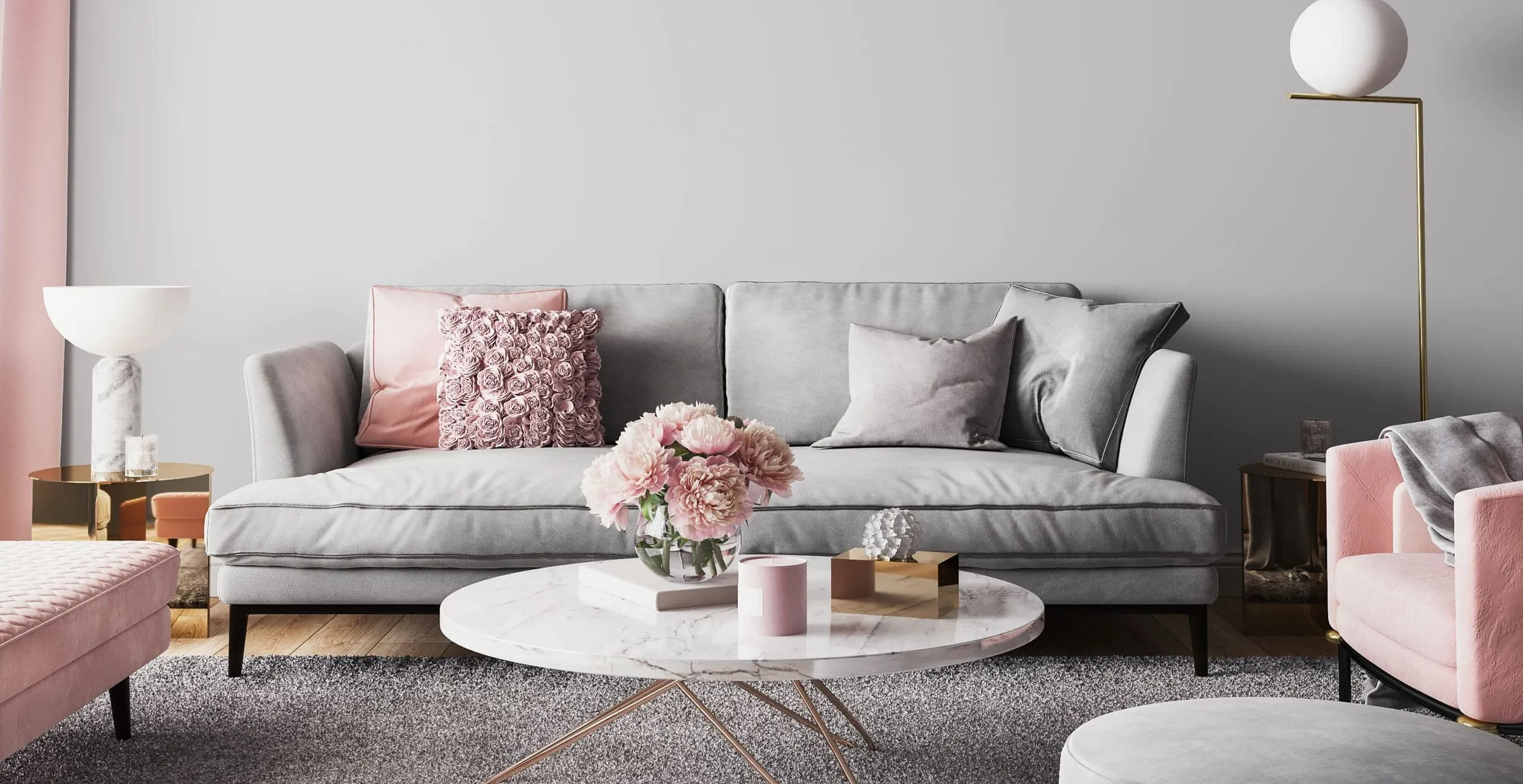 A living room filled with furniture and a flat screen tv